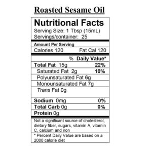 Dark Toasted Sesame Oil - Image 2