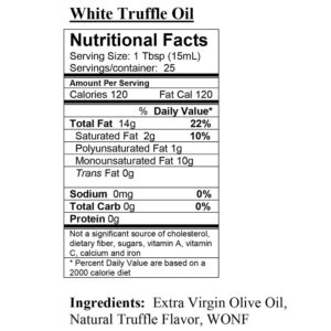 White Truffle Pure Olive Oil - Image 2